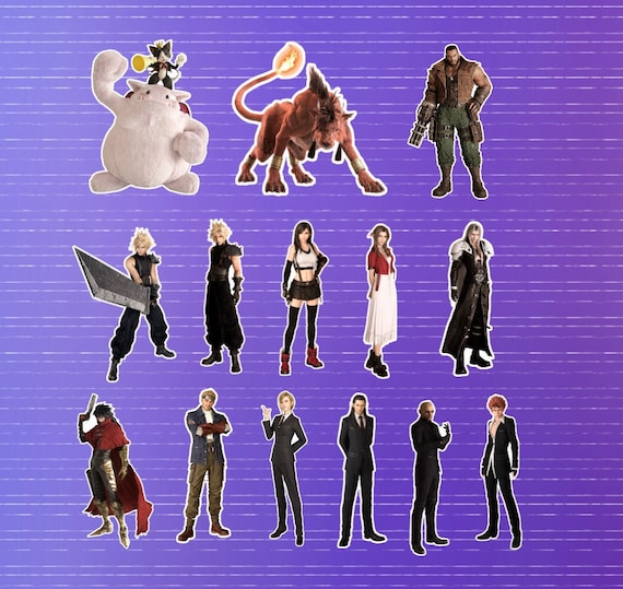 Final Fantasy VII (7) Remake Stickers - Cloud, Tifa, Aerith