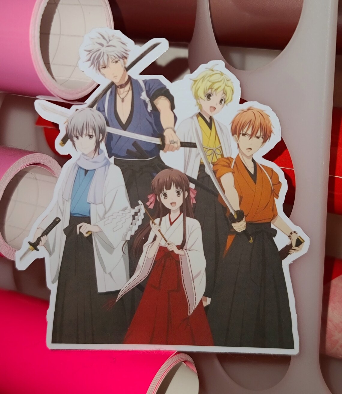 Fruits Basket Sticker - Kyo Sohma, Tohru, Yuki, Hatsu, and Momiji - Etsy