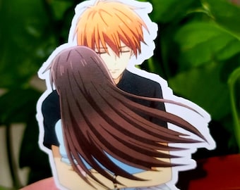 Fruits Basket Kyo and Tohru Sticker kiss and hug Season 3 Holo -   Portugal