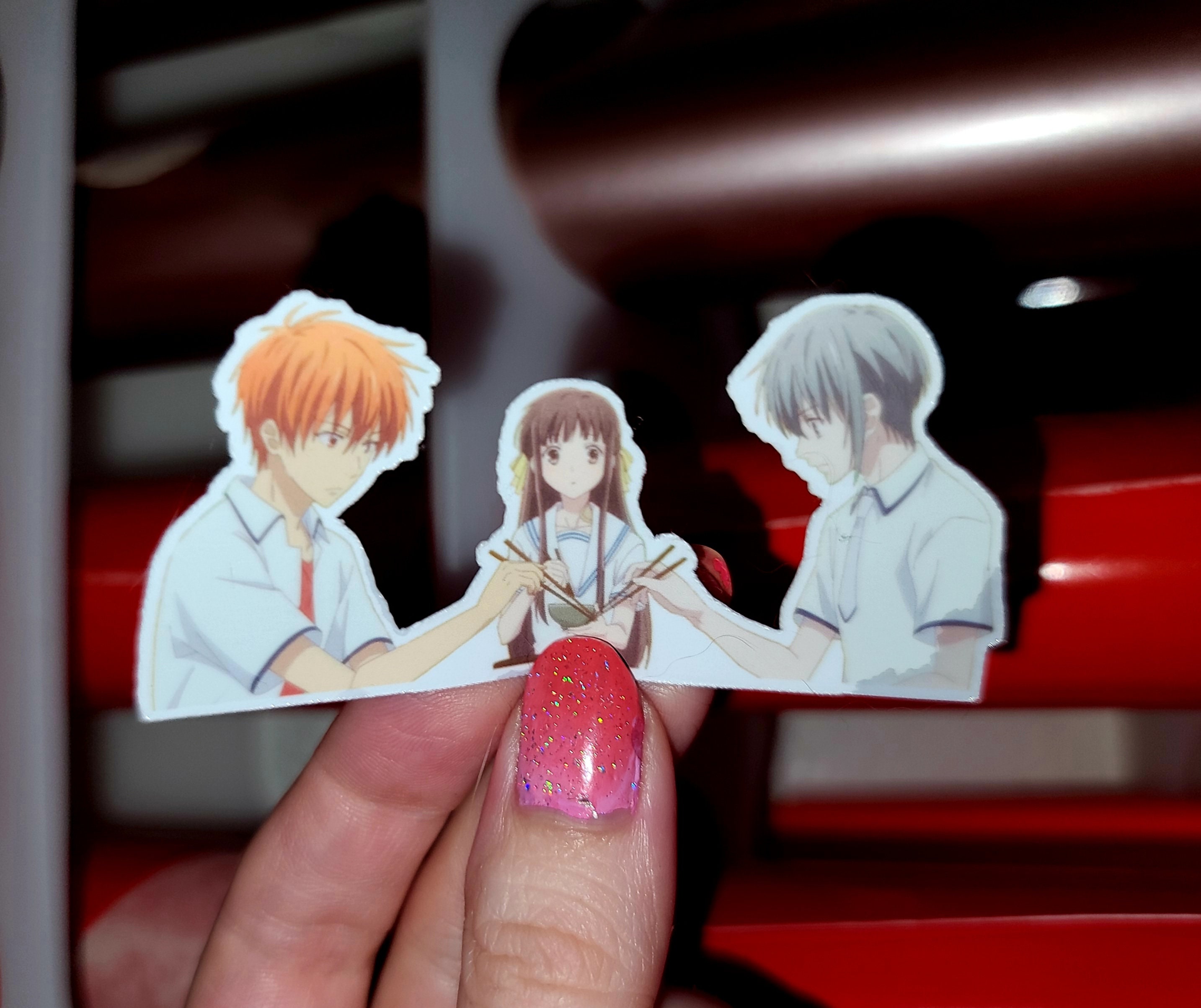 Fruits Basket Kyo and Tohru Sticker kiss and hug Season 3 Holo