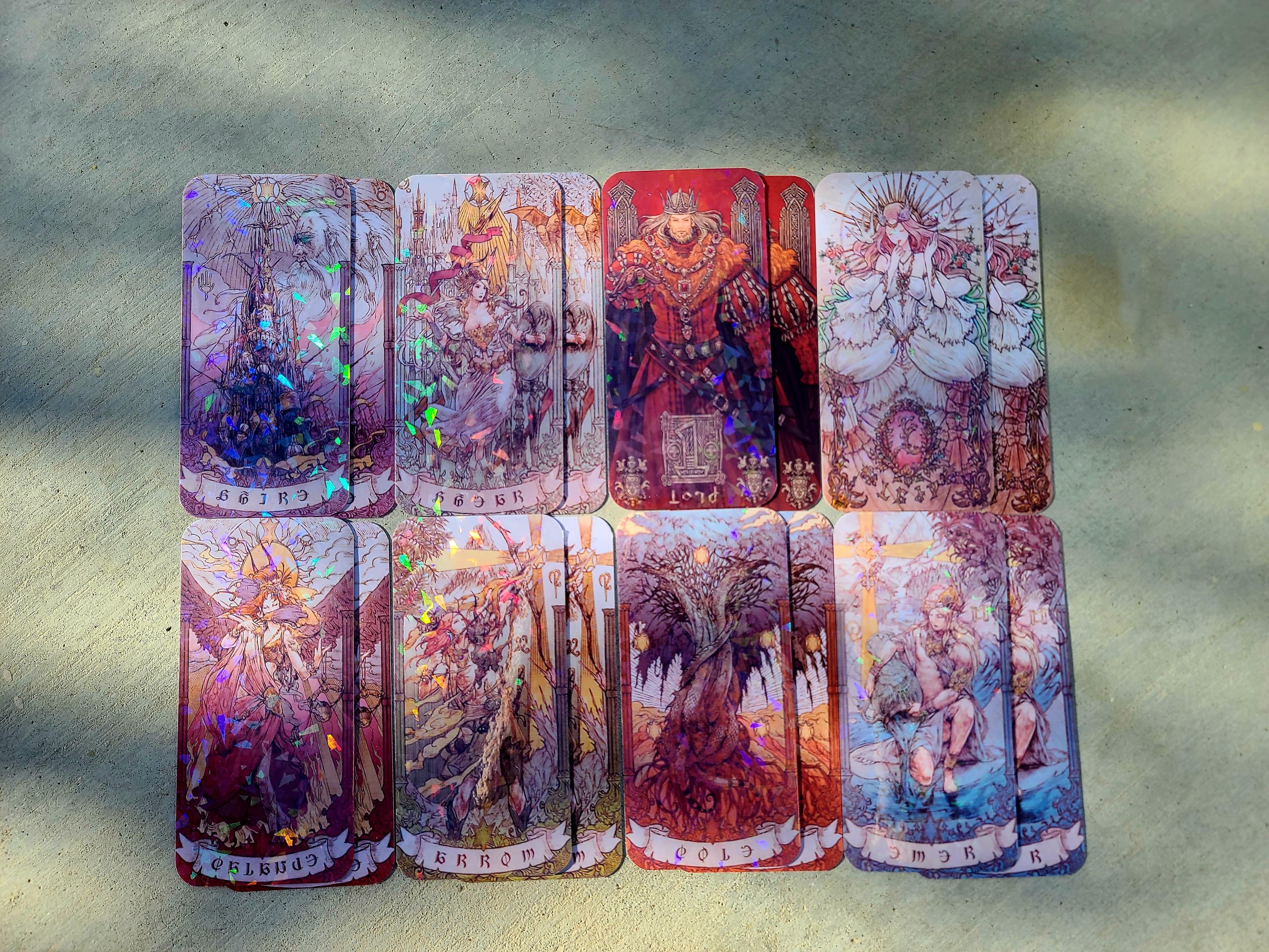 Final Fantasy XIV Art Astrologian Cards All 8 - Holo Options