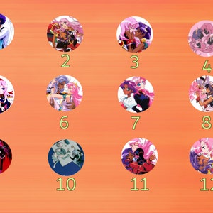 Revolutionary Girl Utena Buttons/Pins Utena and Anthy