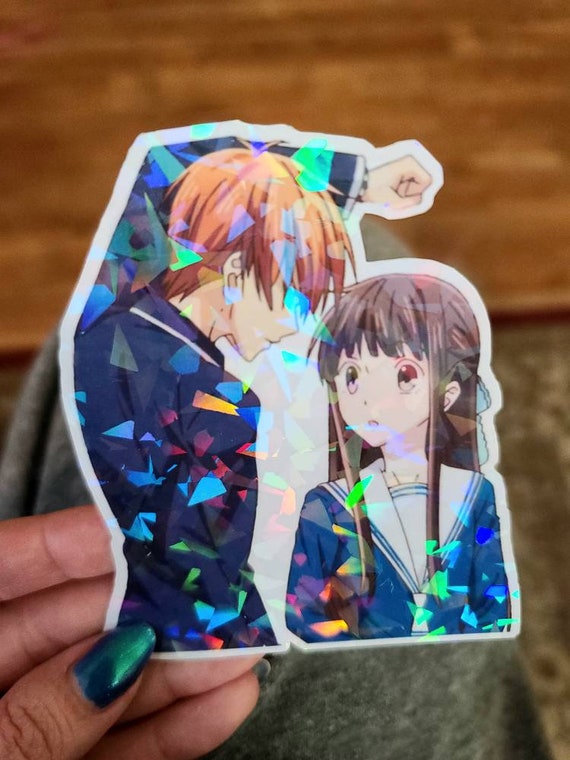 Fruits Basket Kyo and Tohru Sticker kiss and hug Season 3 Holo -   Portugal