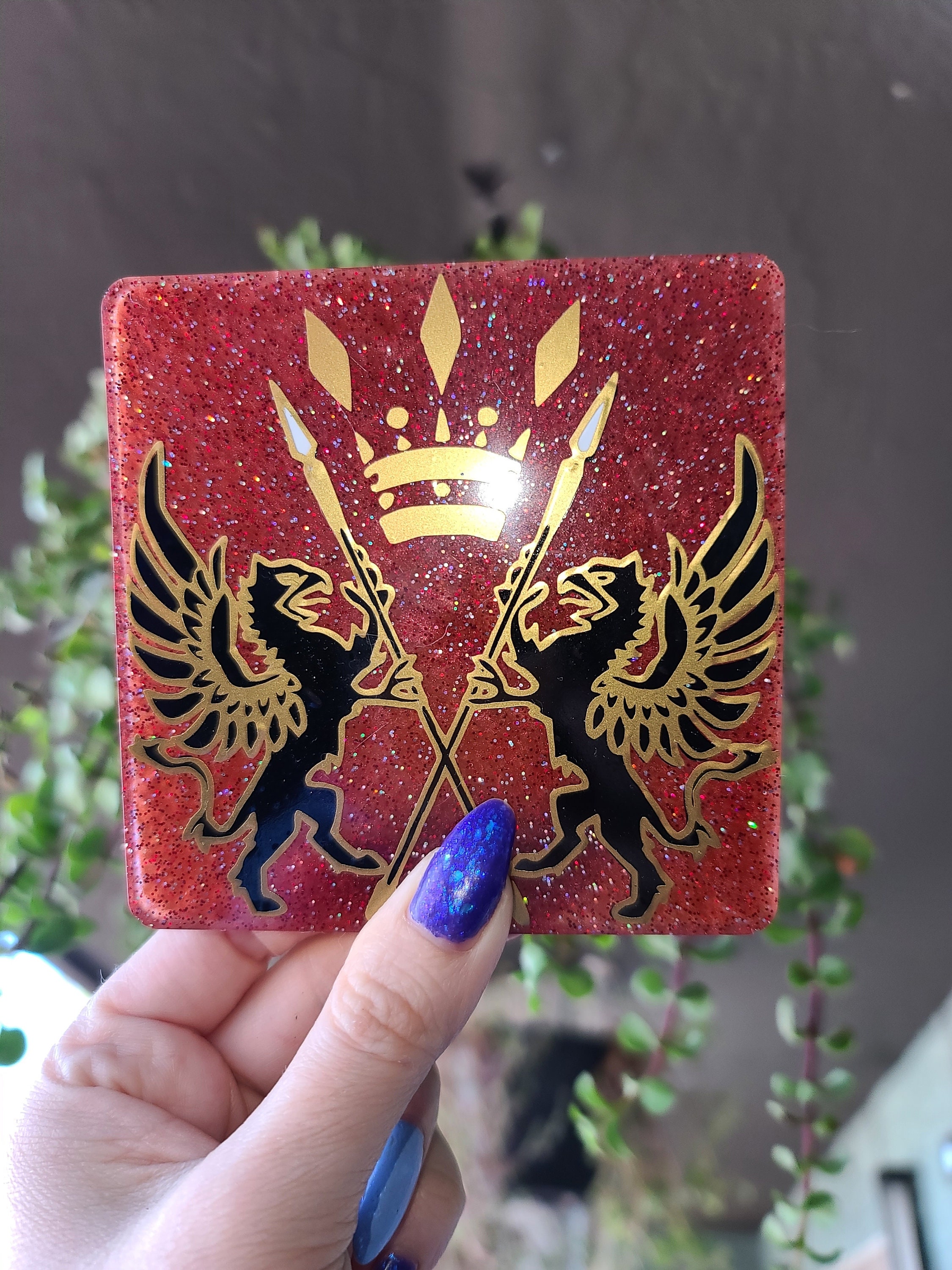 Final Fantasy XI Coasters/magnets. San D'oria, Windurst, and