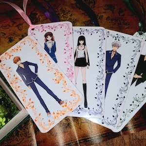 Fruits Basket Bookmarks - All Zodiac members with Tohru and Akito. Kyo, Yuki, Hatsu, Rin, Momiji, Ayame, Shigure, Hatori, Ritsu, Hiro, Kisa,
