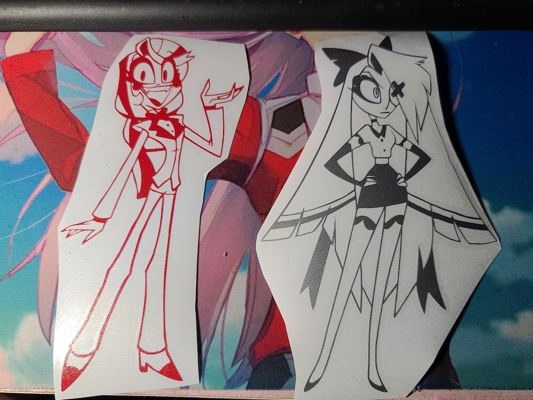 Hazbin Hotel Stickers - Charlie and Vaggie - Etsy
