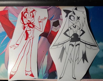 Hazbin Hotel Stickers - Charlie and Vaggie