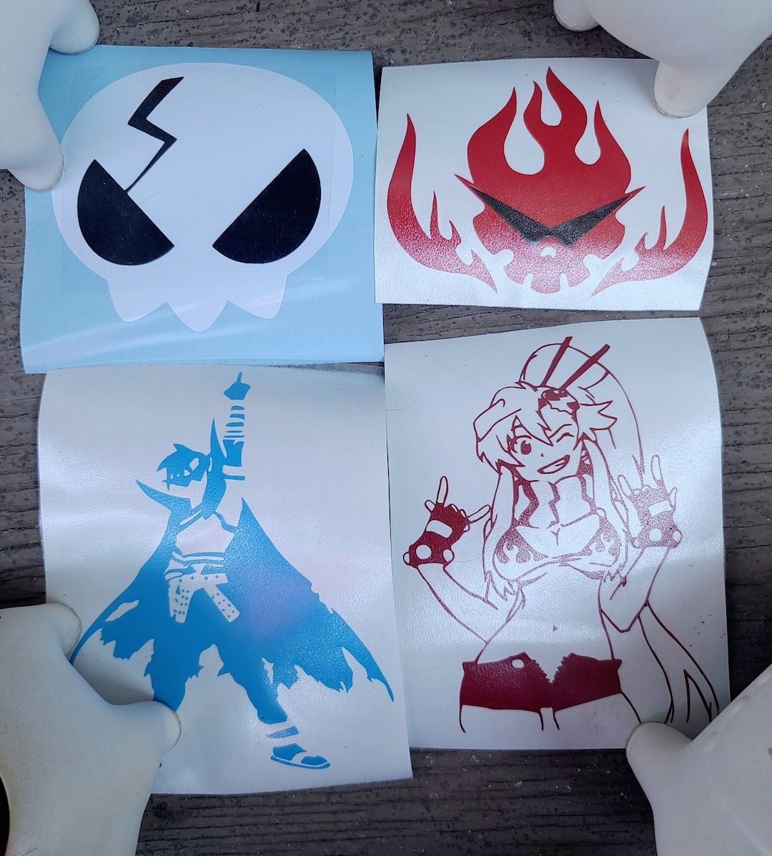 Tengen Toppa Gurren Lagann Yoko Littner and Kamina Stickers/vinyl