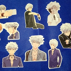 Fruits Basket Stickers - Hatsuharu, Kyo, Yuki, and Rin