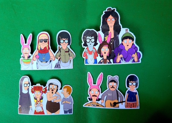 Bobs Burgers Stickers Halloween. Louise Linda Gene Tina -  Denmark