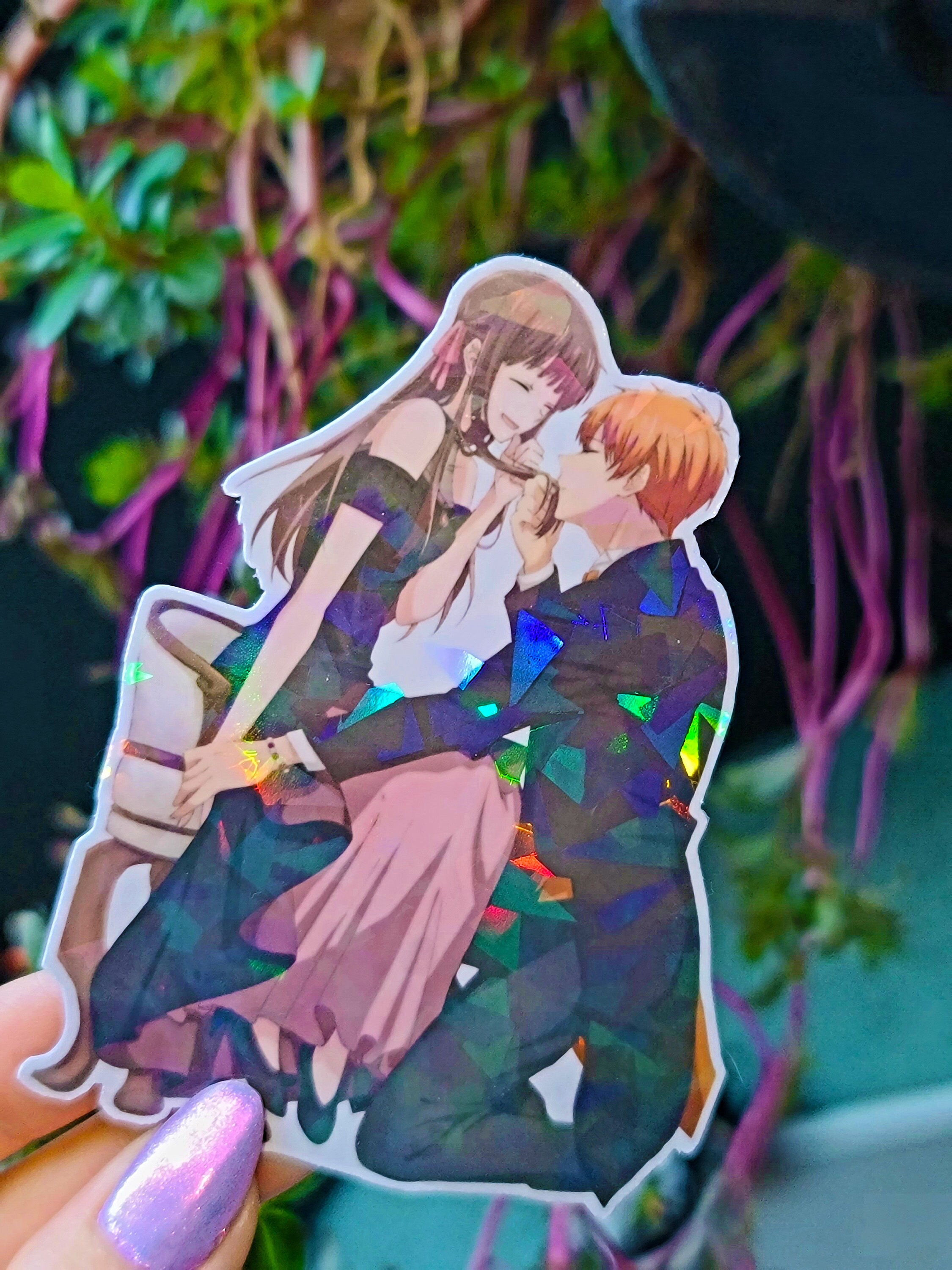 Fruits Basket Kyo and Tohru Stickers, Holo Options - Etsy
