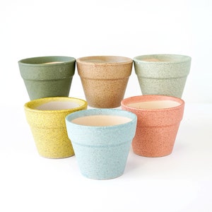 Ceramic Planters With Drainage Hole/Cactus Succulent Plant Pot/Small Fern Flower Pot Gift Garden Desk Decoration image 1