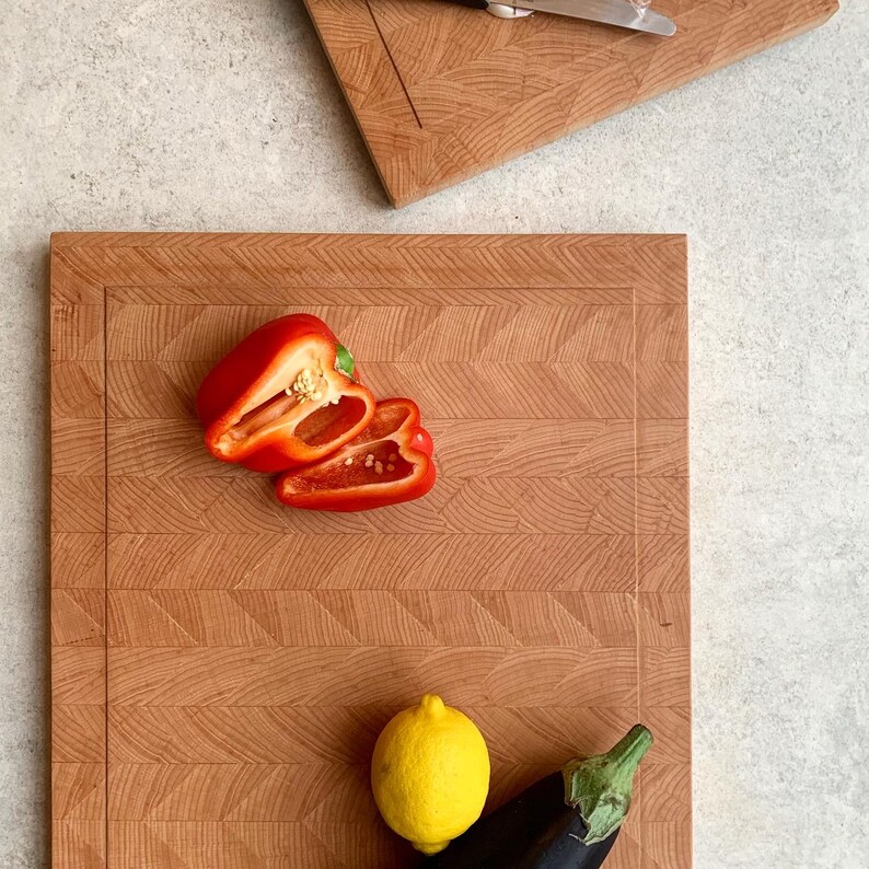 Herringbone Endgrain Cutting Board Etsy Singapore