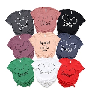Family Mouse Shirt, Disney Mama Shirt, Disneyland Shirt, Women Disney Shirt, Baby Shirt, Grandma shirt, Daddy Mouse Shirt, Grandpa Mouse