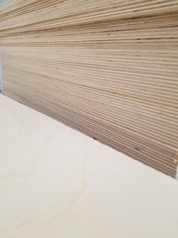 Baltic Birch Plywood, 3 mm 1/8 x 10 x 10 Inch Craft Wood, Box of
