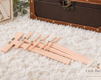 Bookbinding T Spacer Set, 5mm 10mm 20mm Alignment Guides, Book Making Ruler Tool