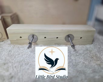 Adjustable Wooden Notepad Press for Bookbinding and Paper Pad Making
