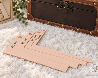 Bookbinding Margin Guide Set, Metric L Shape Alignment Rulers for Journals, Albums & Scrapbooking SET 4 sizes