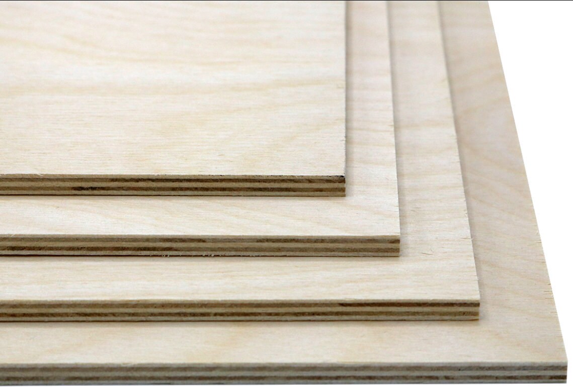 6mm, 1/4 x 8 x 12 Unfinished Baltic Birch plywood sheets