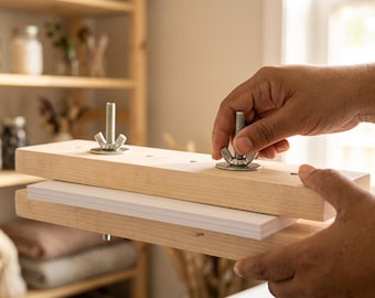 Adjustable Wooden Notepad Press for Bookbinding and Paper Pad Making