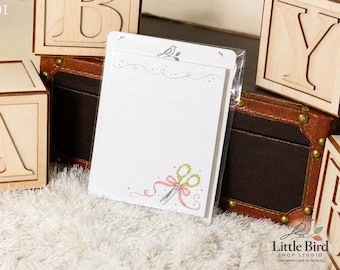 Teacher Memo Pad Collection  |Lined 4.25 x 5.5 Teacher Notepad | Little Bird Shop Studio