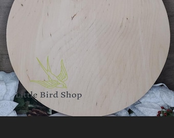 1/2 Inch Thick 12 inches wooden round