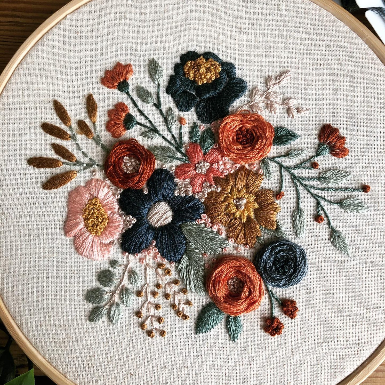 Blooming Beauty || Embroidery Hoop Art PDF Pattern With Instructions ...