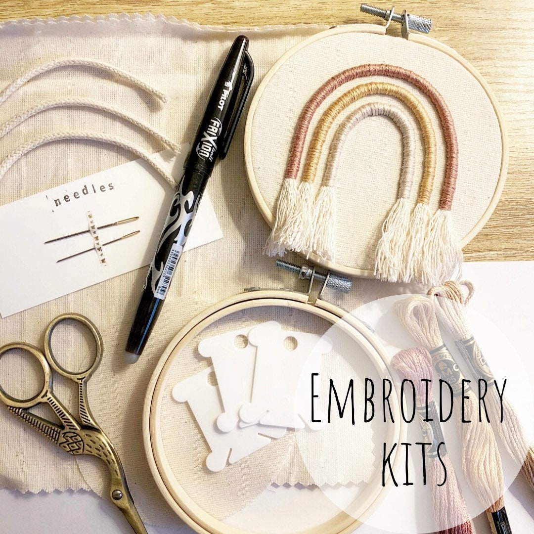 Cord Rainbow Embroidery Kit with Instructions and Photos Etsy