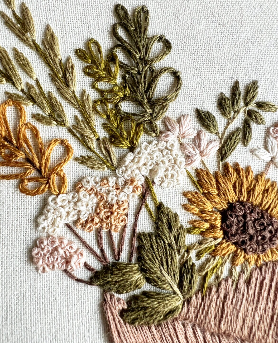 Paper Bouquet || Embroidery Hoop Art PDF Pattern With Instructions ...