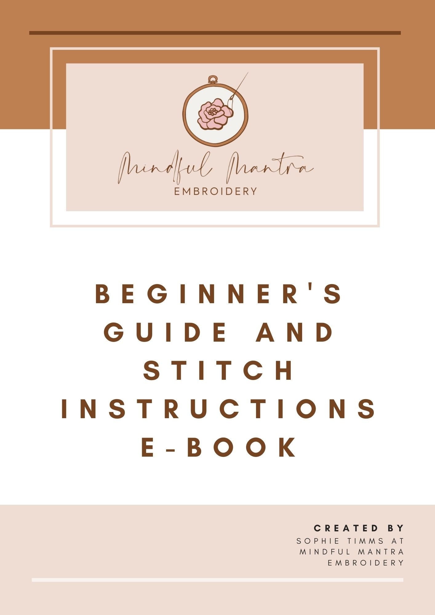 Learn-to-Stitch Embroidery Kit– Mindful Mantra Embroidery