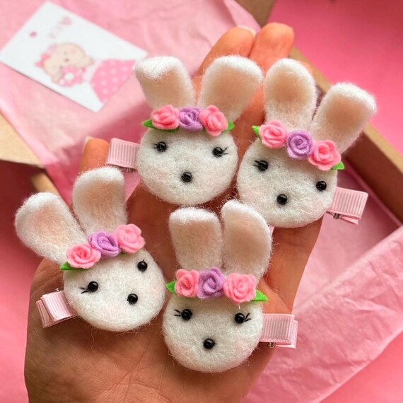 Cerchietto Pasquale Con Pulcino E Coniglietto - 6 Fasce Per Capelli A Tema Primaverile - In PP E Feltro, Per Donne E Bambine - Ideali Per Foto, Caccia Alle Uova E Feste