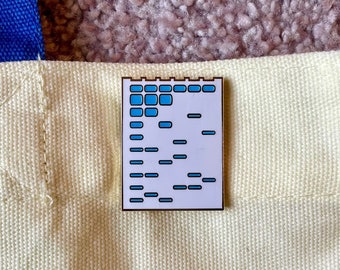 Biochemistry - Gel Electrophoresis - Enamel Pin