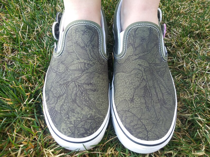vans custom slip ons