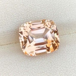 Golden Topaz Gemstone , Cushion Cut , Rich Color Natural Faceted Topaz Stone For Jewelry Making - 9.30 CT