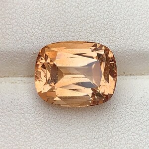 Butterscotch Brown Color Topaz Gemstone , Cushion Cut , Rich Color Natural Faceted Topaz Stone For Jewelry Making - 10.20 CT