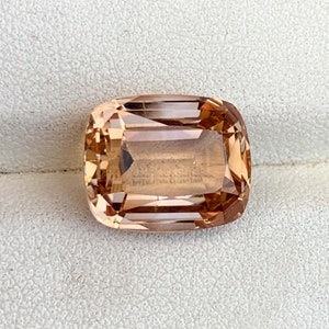 Brandy Gold Topaz Gemstone , Cushion Cut , Rich Color Natural Faceted Topaz Stone For Jewelry Making - 11 CT