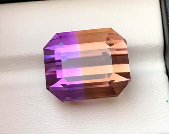 Pietra preziosa di ametrina boliviana taglio smeraldo, 25,95 carati