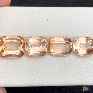 Golden Topaz Gemstones Parcel Lot , Cushion Cut , Top Quality Topaz, Rich Color Natural Faceted Topaz Stones For Jewelry Making  - 16.30 CTS