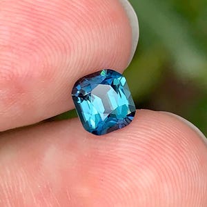 Blue Tourmaline Gemstone, Finest Ink Blue Tourmaline Loose Stone, Indicolite Tourmaline Ring Stone From The Mines Of Afghanistan - 0.95 CT