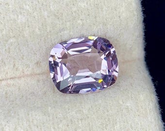 Lavender Purple Spinel, Cushion Cut Gemstone, Burma 1.15 Carats