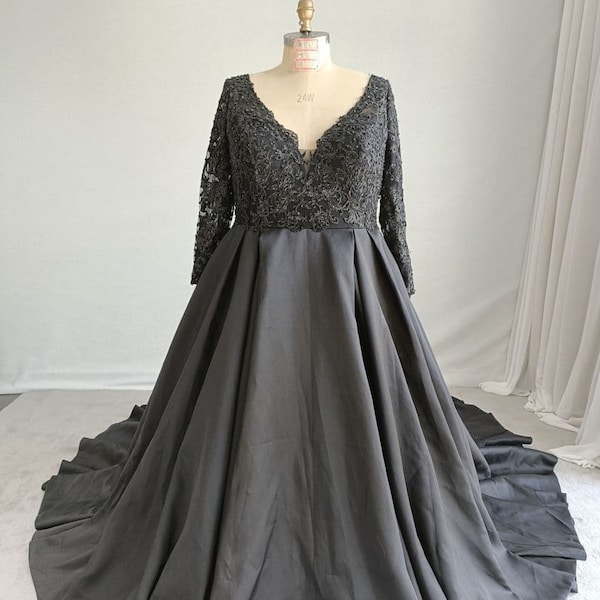 Black Ball Gown - Etsy