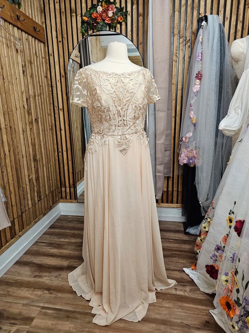 Kleid für die Brautmutter, Kleid für besondere Anlässe, langes Kleid, Kleid für besondere Anlässe, Hochzeitsgast Kleid, Kleid für die Mutter des Bräutigams Bild 3