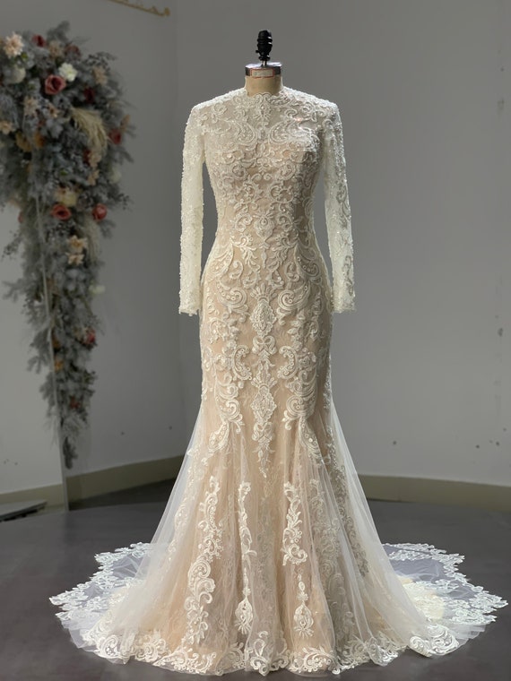 Modest mermaid best sale dress