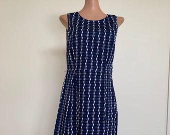 Retro Style Blue Dress