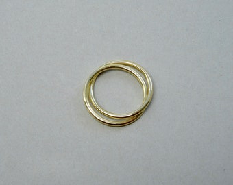 Fair-Trade Doppelring, Gelbgold 585