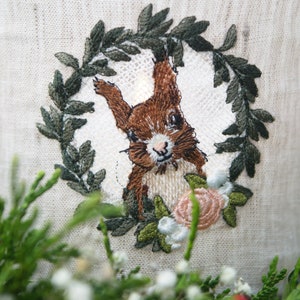 Embroidery file Eichhörnchn FSL free standing lace from the series Waldkinder