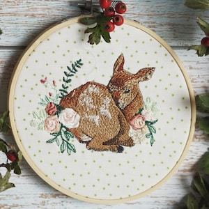 Embroidery file Sleeping Deer