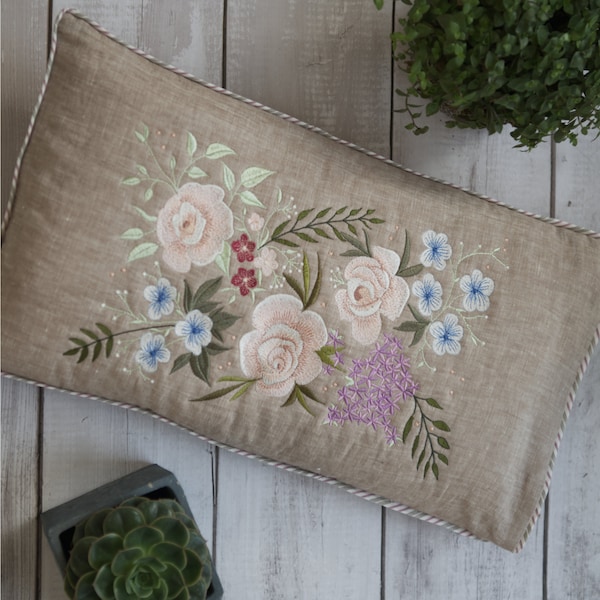 Embroidery file set large rose picture
