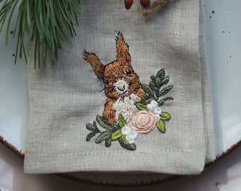 Embroidery file Squirrel from the series Forest Children
