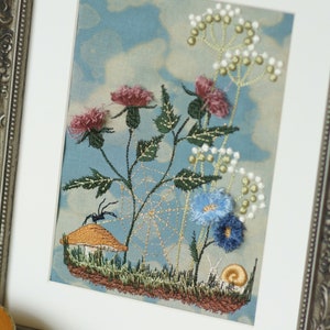 Embroidery file Thistles 3D fringe